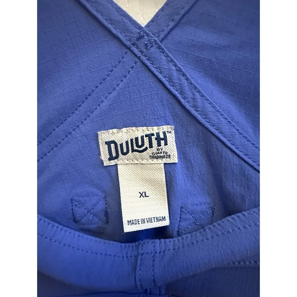 Duluth Trading Co Heirloom Gardening Short Overalls Womens XL Blue Outdoor - Picture 3 of 6